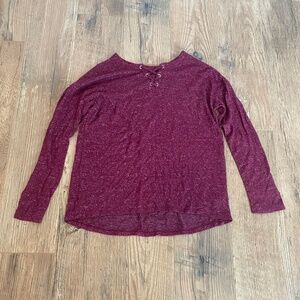 Justice Girls Long Sleeve Purple Shirt Size L (12)